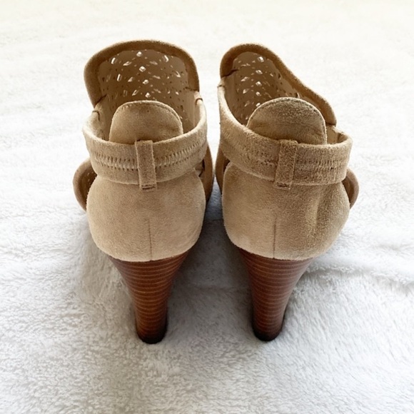 Tan Cole Haan Grand OS Edie Wedge Suede Bootie, size 8 - Picture 7 of 11